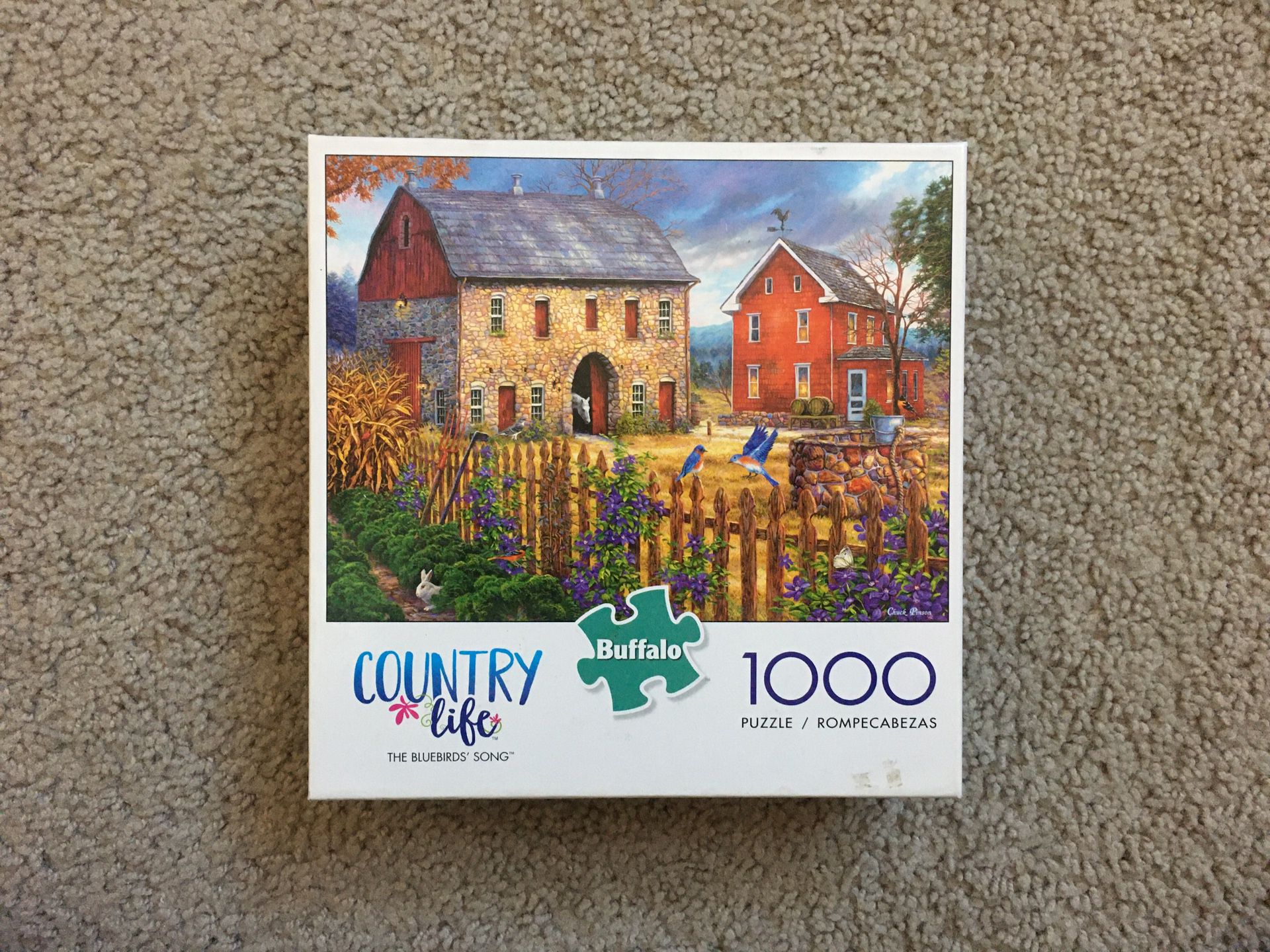 Jigsaw Puzzle THE BLUEBIRD’S SONG Buffalo NO MISSING PIECES