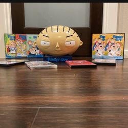 Family Guy Stewie Head Case + Seasons 1-7 + Movie