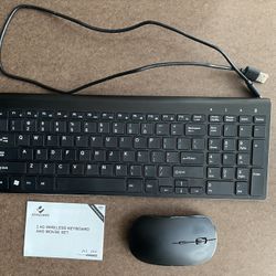 Wireless Keyboard and Mouse Set