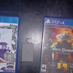 Ps4 MK 11 & Madden 21 Ps4 Battery New $$30