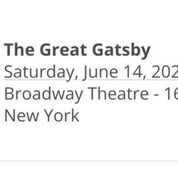 NYC - Great Gatsby - Saturday, 6/14/2025 - 2:00 PM