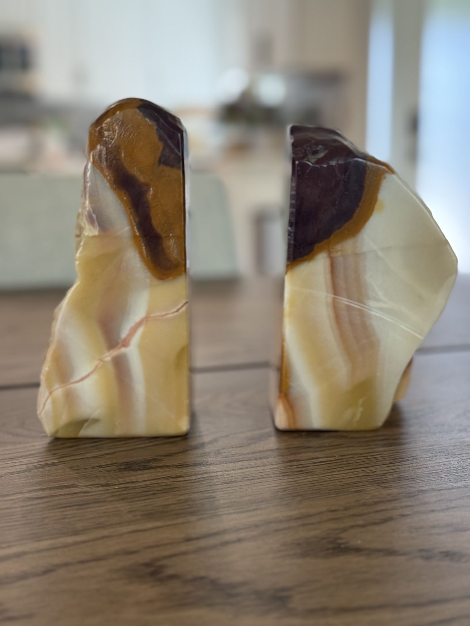 Vintage Marble Bookends