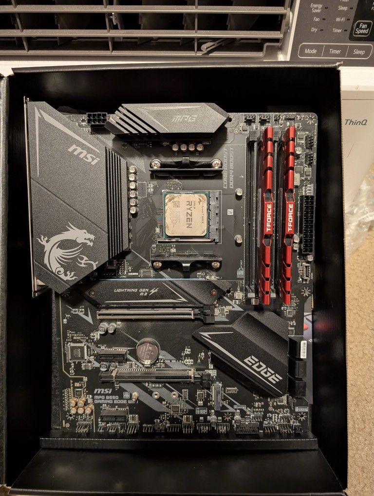 B550 Gaming Edge Mobo + 5800x + 32gb Ram + CPU Fan