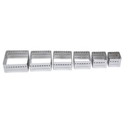 Ateco Double Sided Square Cutter Set 6 Pieces 