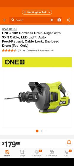 Ryobi drain Auger