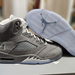 Jordan 5 Wolf Grey Youth Sz4.5