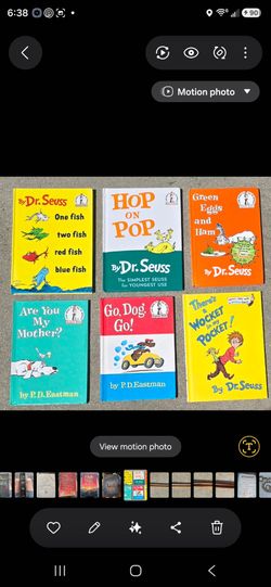 (100) Dr. Seuss books, $5 & up, see 12 pics