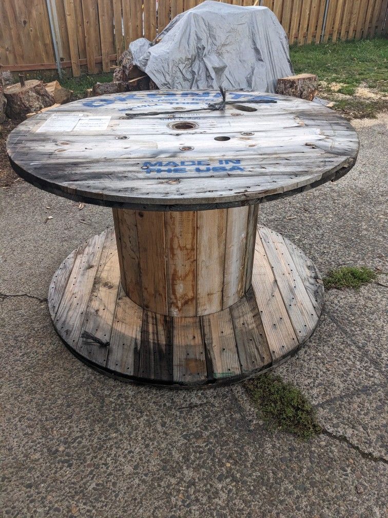 Giant Wood Reel.