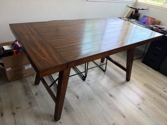 Large Dining Table – 70" Tall with 2 Extension Leaves