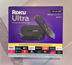 Roku Ultra HD/4K/HDR WIFI 6 Ultimate Streaming Player