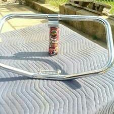 Engine guard for a 2003 883 sportster