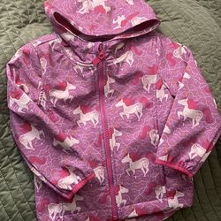 Toddler Unicorn Rain Coat 2T nWOT 