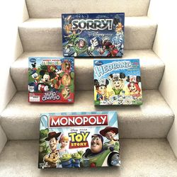 Kids Disney Classic Games. Monopoly, Headbandz, Sorry! & Hi-ho Cheery-o ($40 For all)