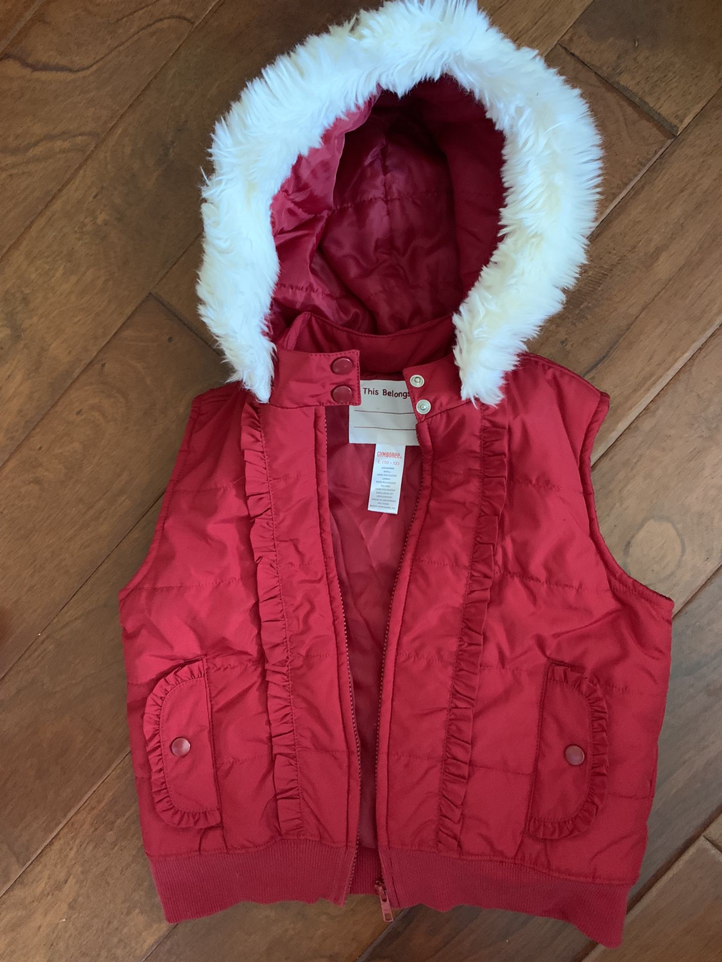Never worn little girls Gymboree size 10/12 vest