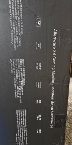Alienware  GAMING MONITOR CURVED
