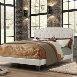 Queen Platform Bed With Mattress ✨ Cama Queen Con Colchones 