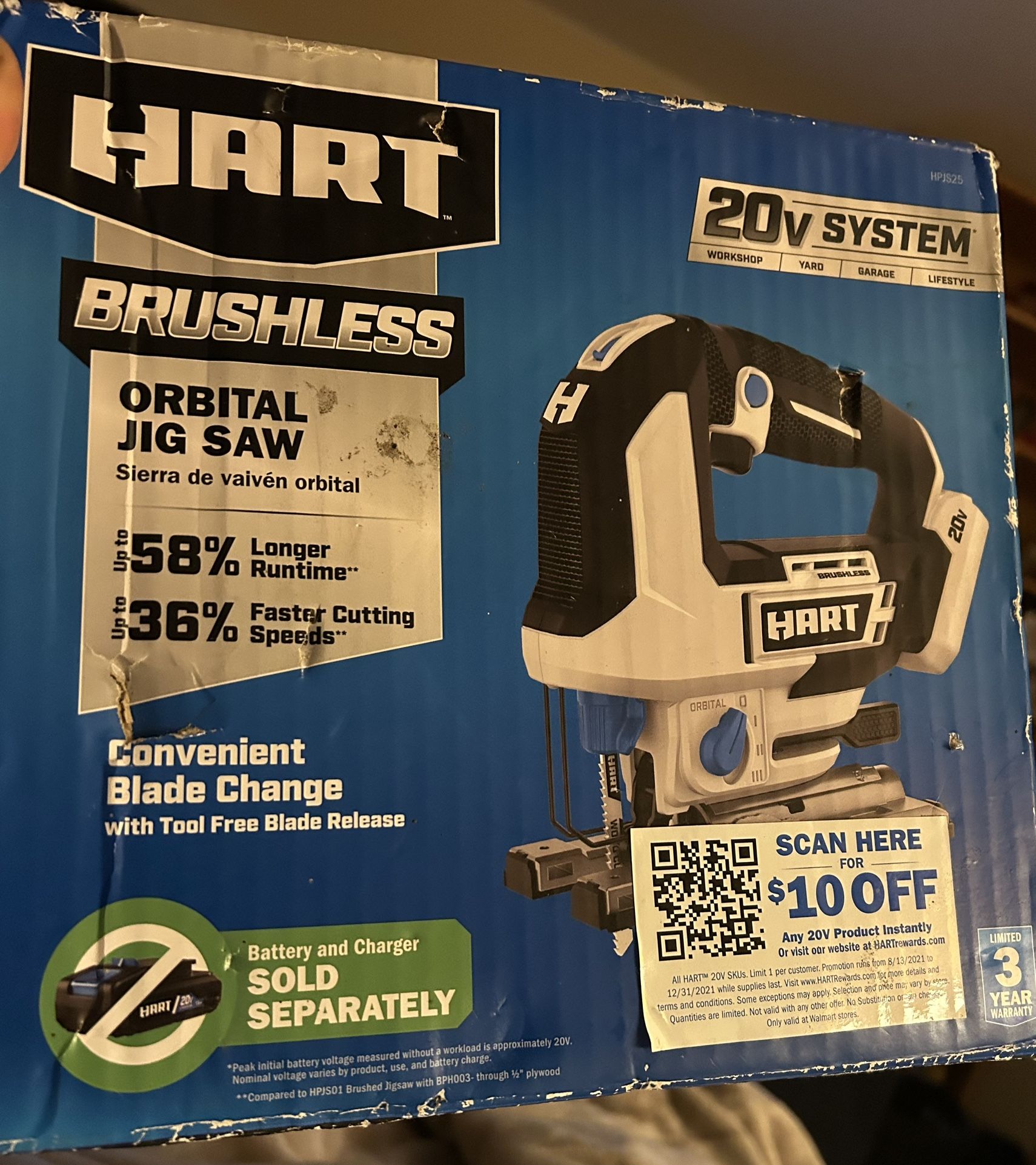 Hart 20 Volt Orbital Jigsaw