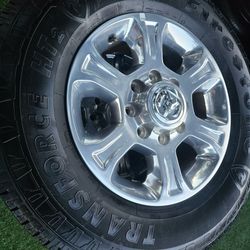 4 DODGE RAM 2500 RIMS&TIRES LT275-70R18 $1000