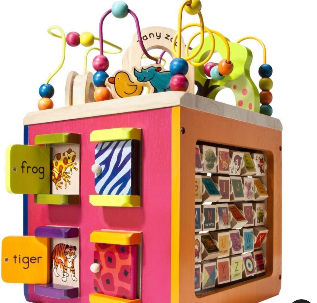 Wooden Activity Cube