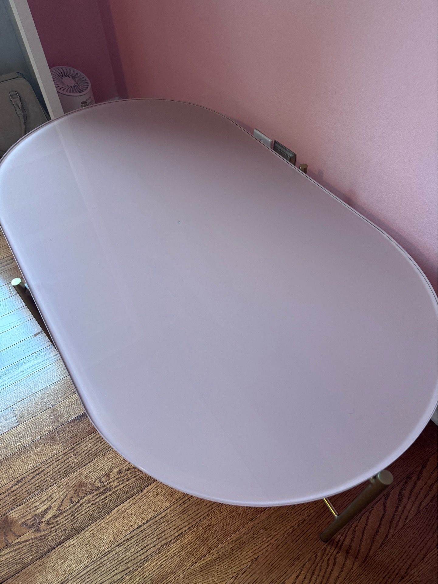 LUXURY Pink Glass Coffee Table