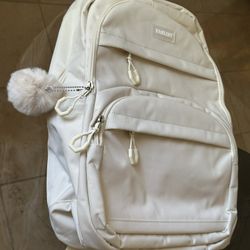 NEW Beige Laptop Backpack With USB Port