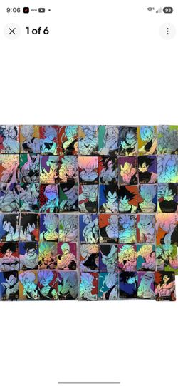 Full Set of 54 Dragon ball Heroes Premium Foil Holo Full Art Character Cards