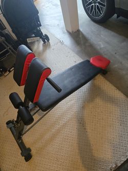 Sit up ab bench and dumbbell set