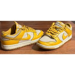 Nike Dunk Low University Gold Coconut Milk Canvas Leather