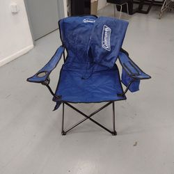 Coleman Cooler Foldable Chair Blue Beach Sport Park Game