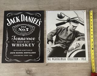 Tin Wall Signs Elvis and Jack D
