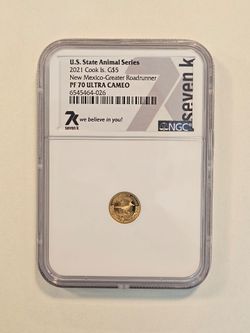 2021 U.S. State Animal Series New Mexico Roadrunner NGC PF70 1/2 Gram