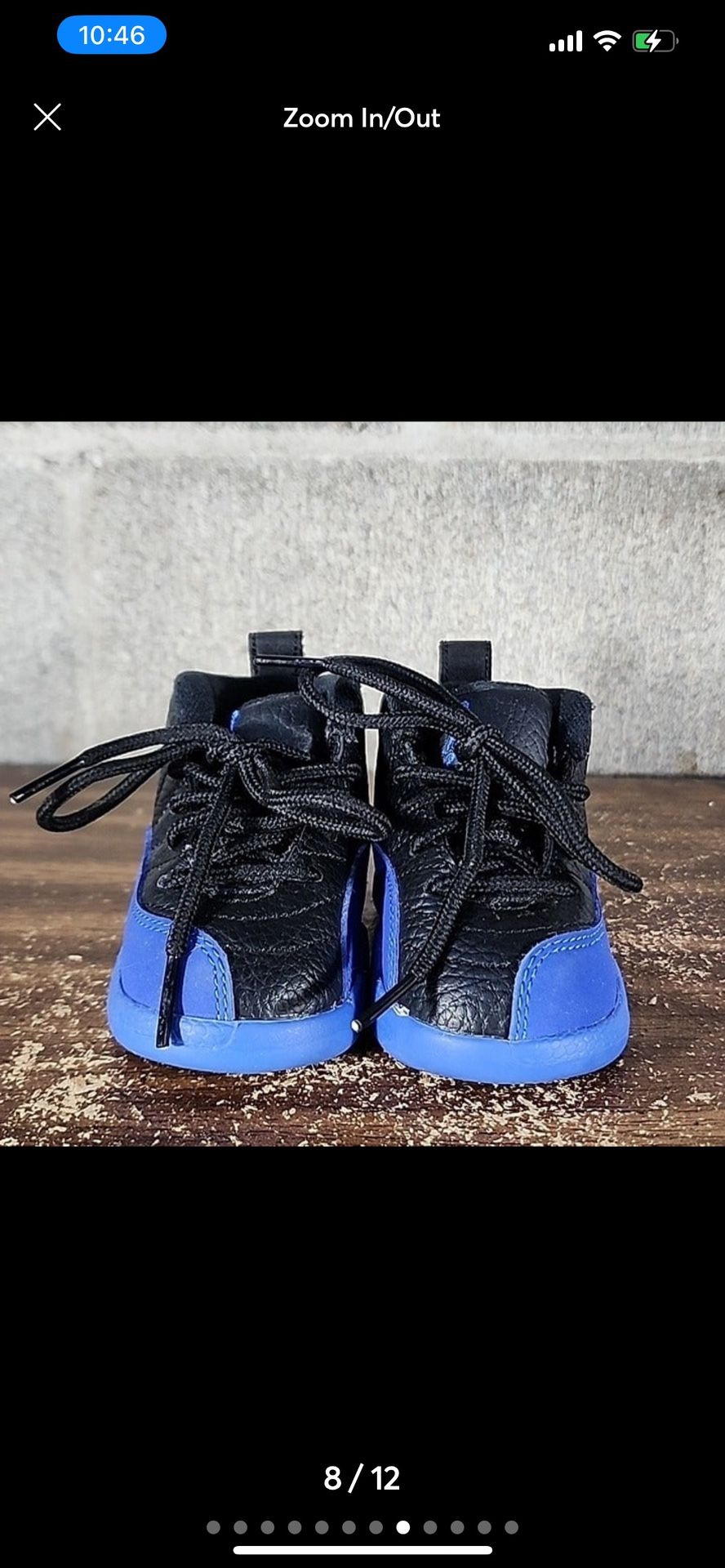 Jordan 12 Game Royal Toddler Shoes Size 4c