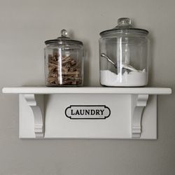 Laundry Shelf With Corbels•French Country Shelf•Farmhouse Shelf•Solid Wood Sturdy, Tight Joints•With Hardware 🔨 