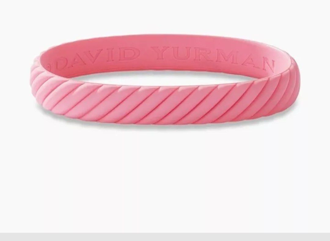 NEW David Yurman Limited Edition Pink 10mm [M] Bracelet + DY Ring Sizer