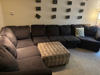 4 peice Sectional + Ottoman for sale. PICK UP ONLY