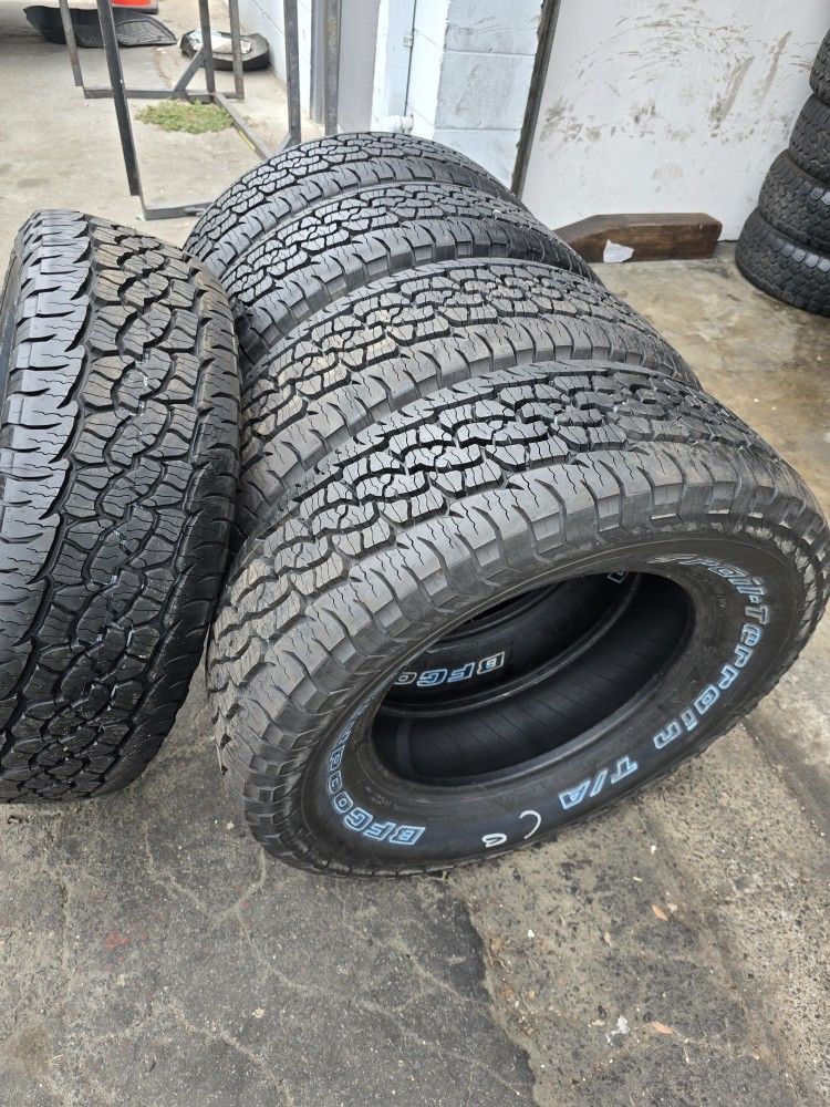 5 new tires 255 70r17  Bfgodrich Trail aterran T/A DOT ( 1225) $650.00 