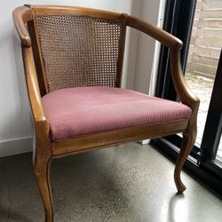 *Vintage* Hollywood Regency Cane Back Arm Chair