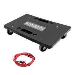 Furniture Mover with Wheels, Heavy Duty Moving Dolly Interlocking Design Small Flat Dolly Cart, 16 Inch, Black (1) Amazon's Choice