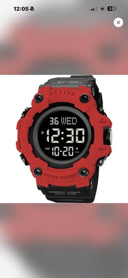 ACW1968-006 - Activa Kadron X Invicta Digital Men's Watch - 53mm, Black (ACW1968-006)