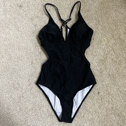 Black Crisscross One Piece