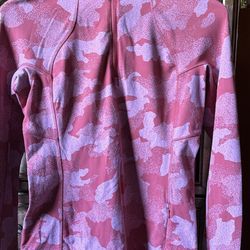 Lululemon Womens Half Zip Camo Pullover Size 8 