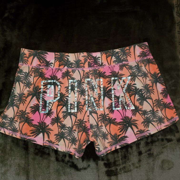 Victoria's Secret PINK palm tree shorts 
