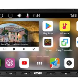 ATOTO S8 7inch Android Double Din Car Stereo Receivers, Wireless CarPlay & Wireless Android Auto, Dual Bluetooth, Built-in 4G LTE, USB Tethering, HD R