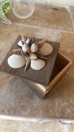 Sea shell jewelry box