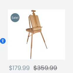Fully Adjustable Easel With Storage 