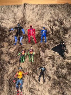 Superhero figure lot marvel legends power rangers dc batman robin Star Wars trooper