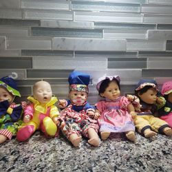 vintage palm dolls beanie clowns series