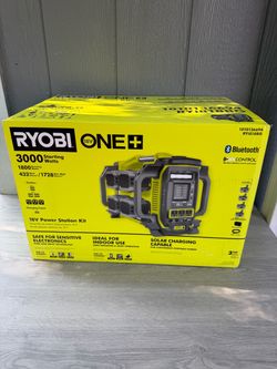 RYOBI 18V ONE+ 3000/1800-Watt Battery Powered Power Station With (4) 6.0Ah Batteries