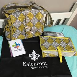 Kalencom Waterproof Diaper Bag with EXTRAS- NEW WITH TAGS