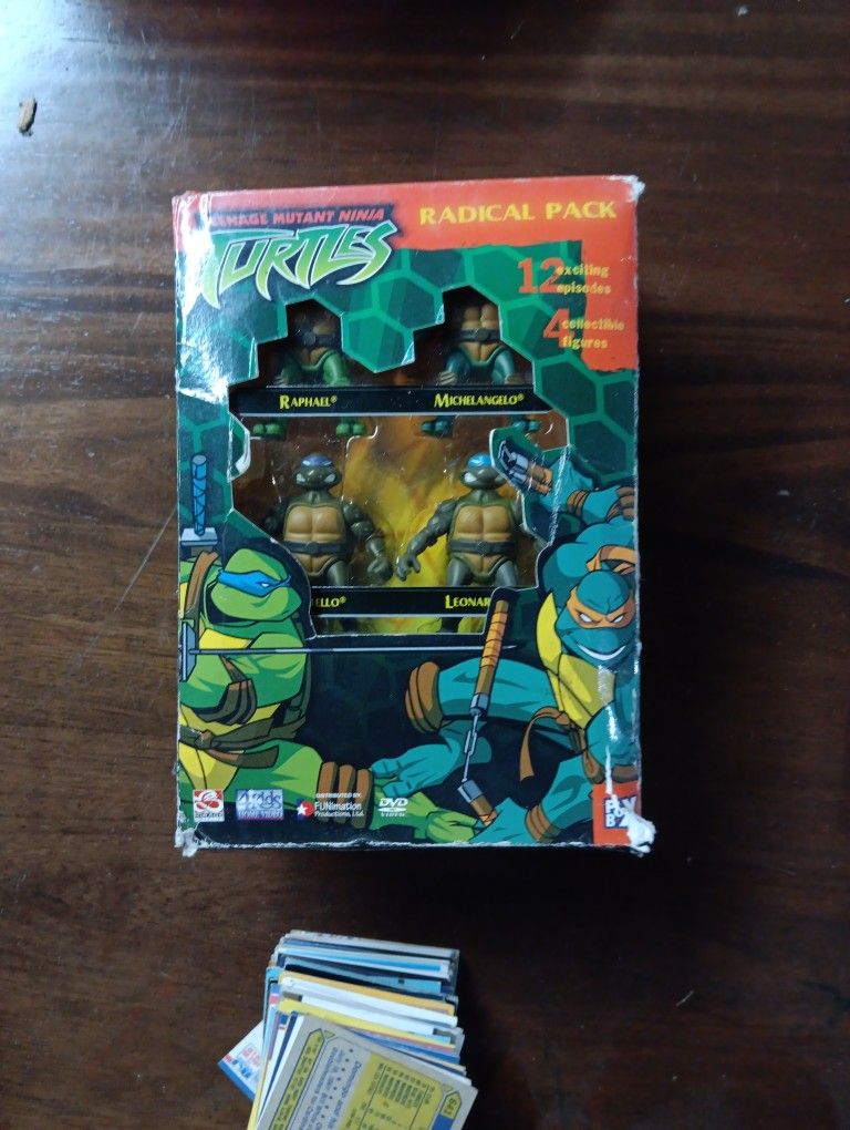 Teenage Mutant Ninja Turtles Radical Pack 12 Episodes 4 Figurines